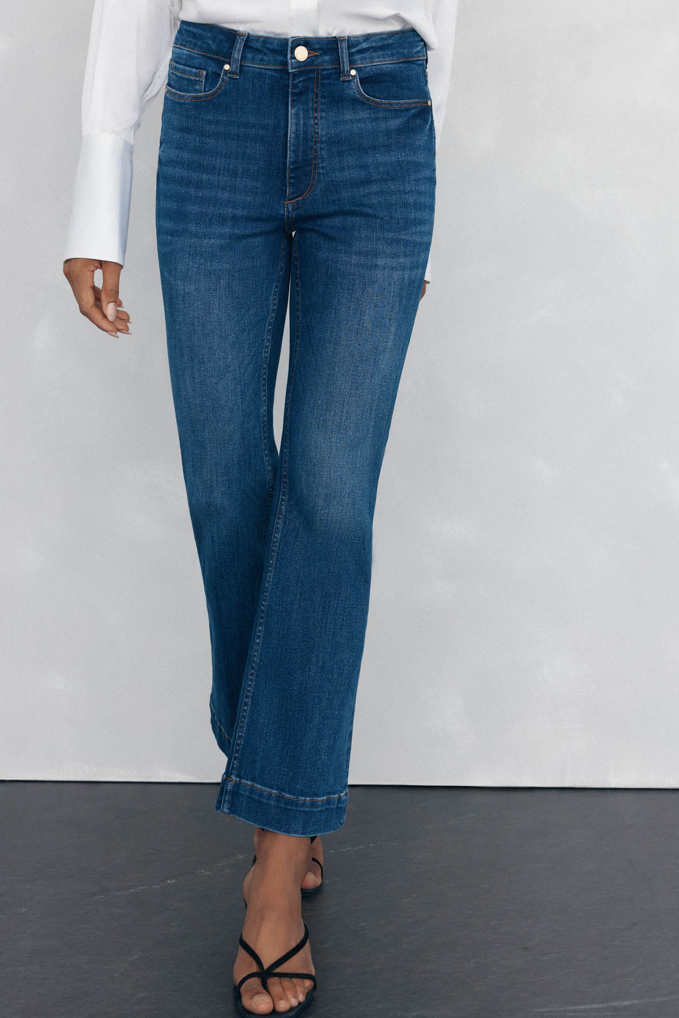 Pedro del Hierro Jeans push up flare cropped