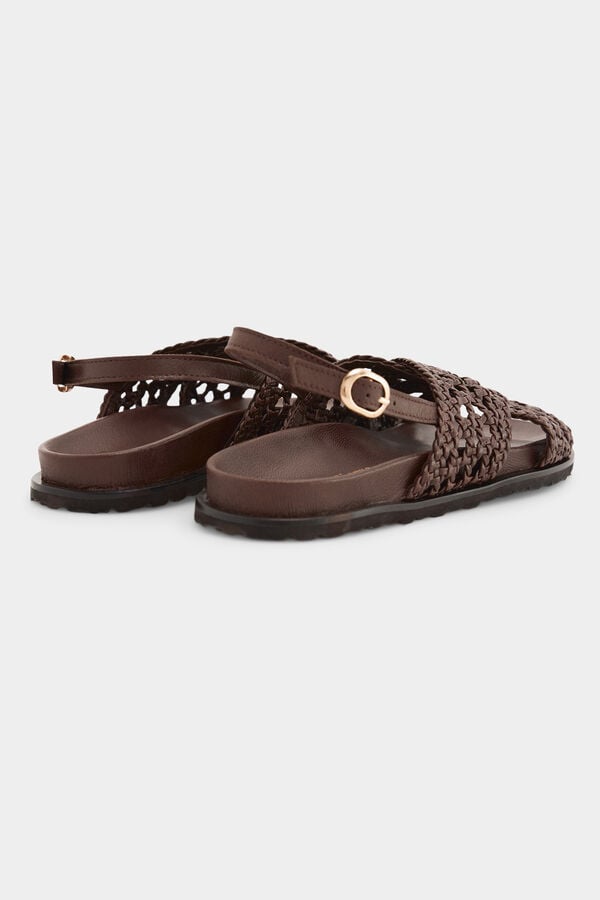 Pedro del Hierro Braided sandal Brown
