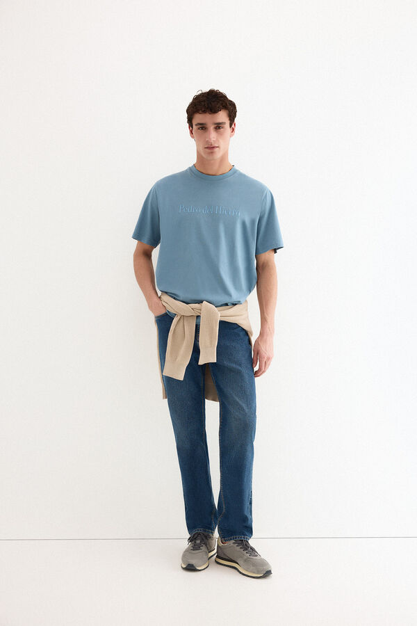 Pedro del Hierro Logo T-shirt Blue