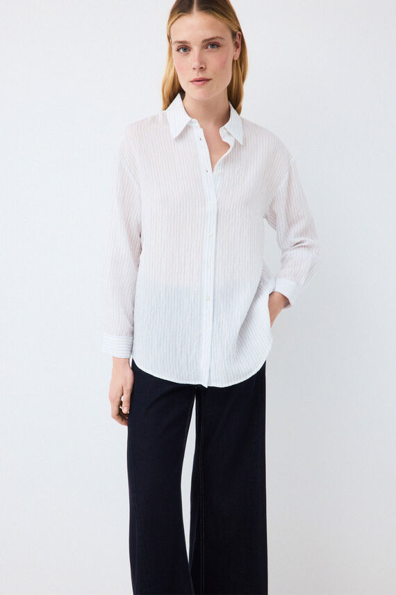 Camisa amplia rayas