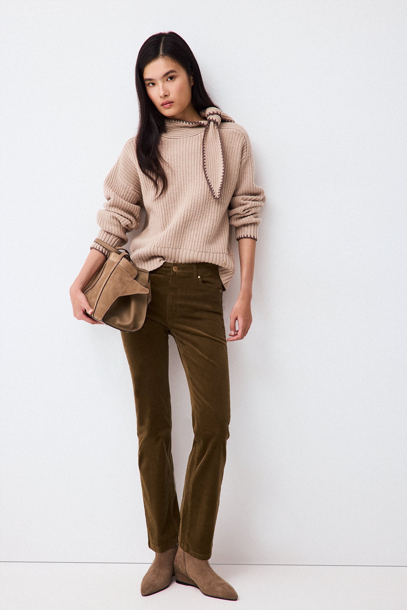 Pedro del Hierro Tie neck jumper