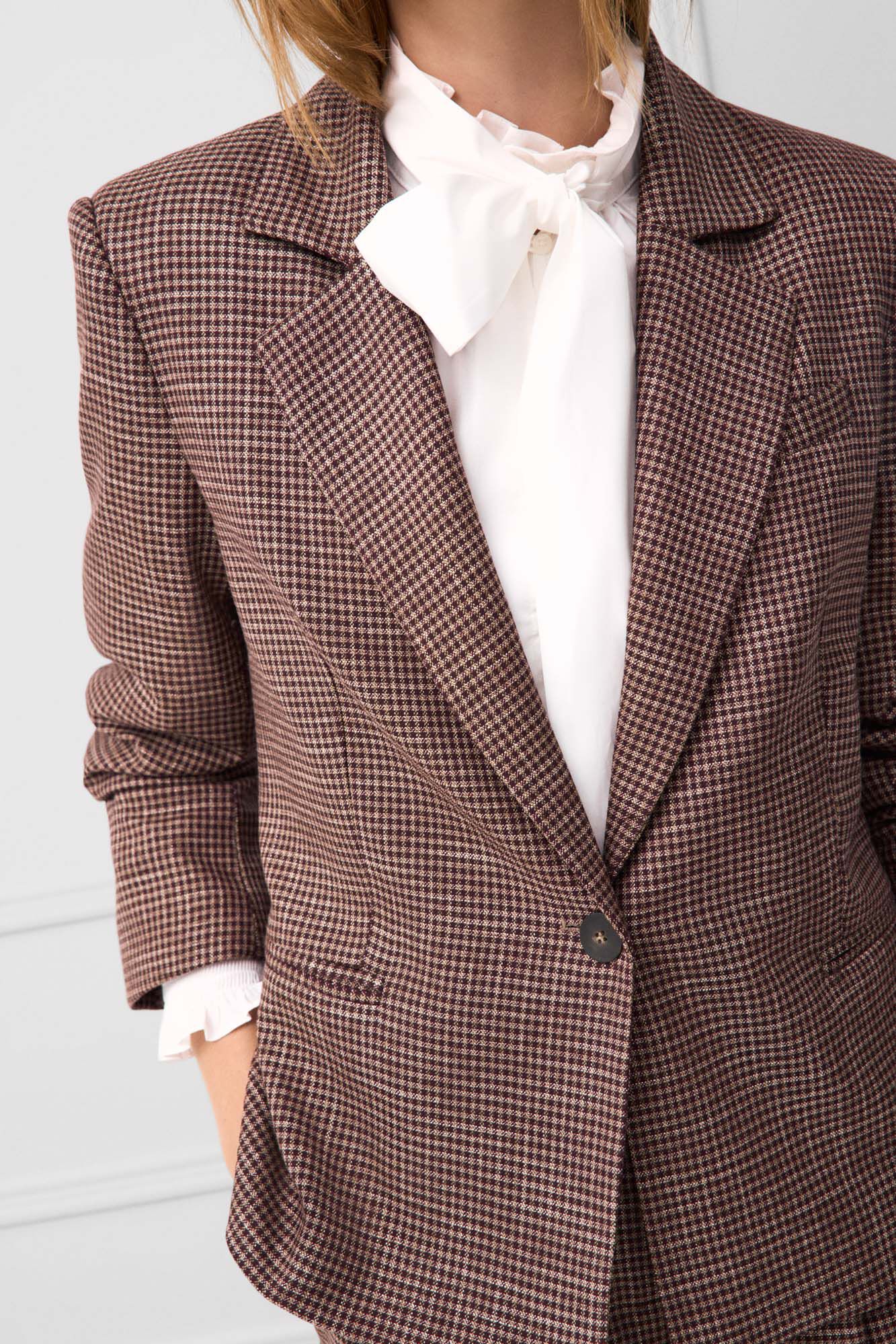 TFP by Tamara Falc&oacute; Checked blazer