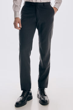 Pedro del Hierro Plain tailored trousers Grey