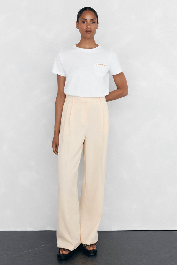 Pedro del Hierro T-shirt with chain pocket White