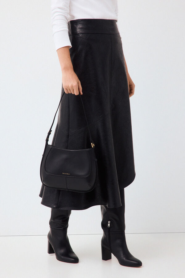 Pedro del Hierro Multiway leather handbag Black