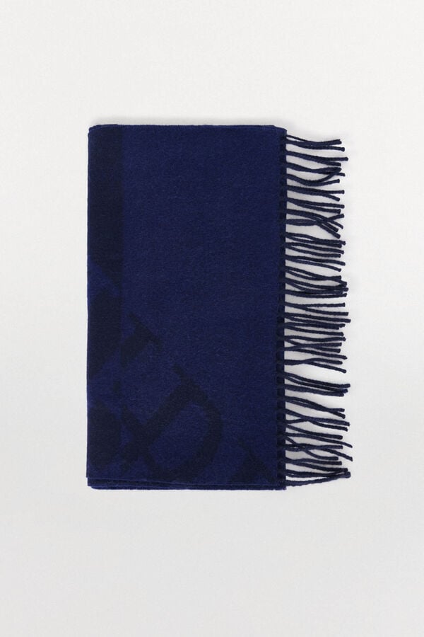 Pedro del Hierro Fabric scarf Blue