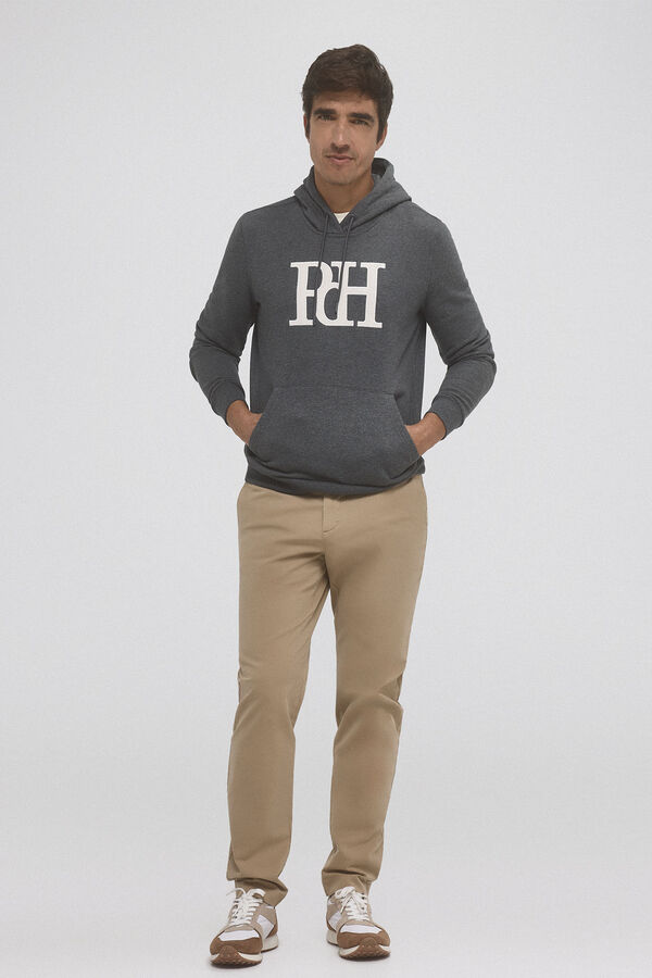 Pedro del Hierro Sweatshirt com capuz Cizento