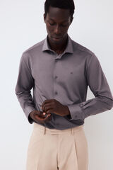 Pedro del Hierro Plain jersey-knit shirt Grey