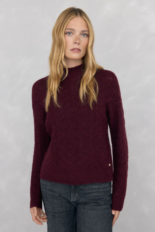 Pedro del Hierro Fantasy oversized sweater Burgundy