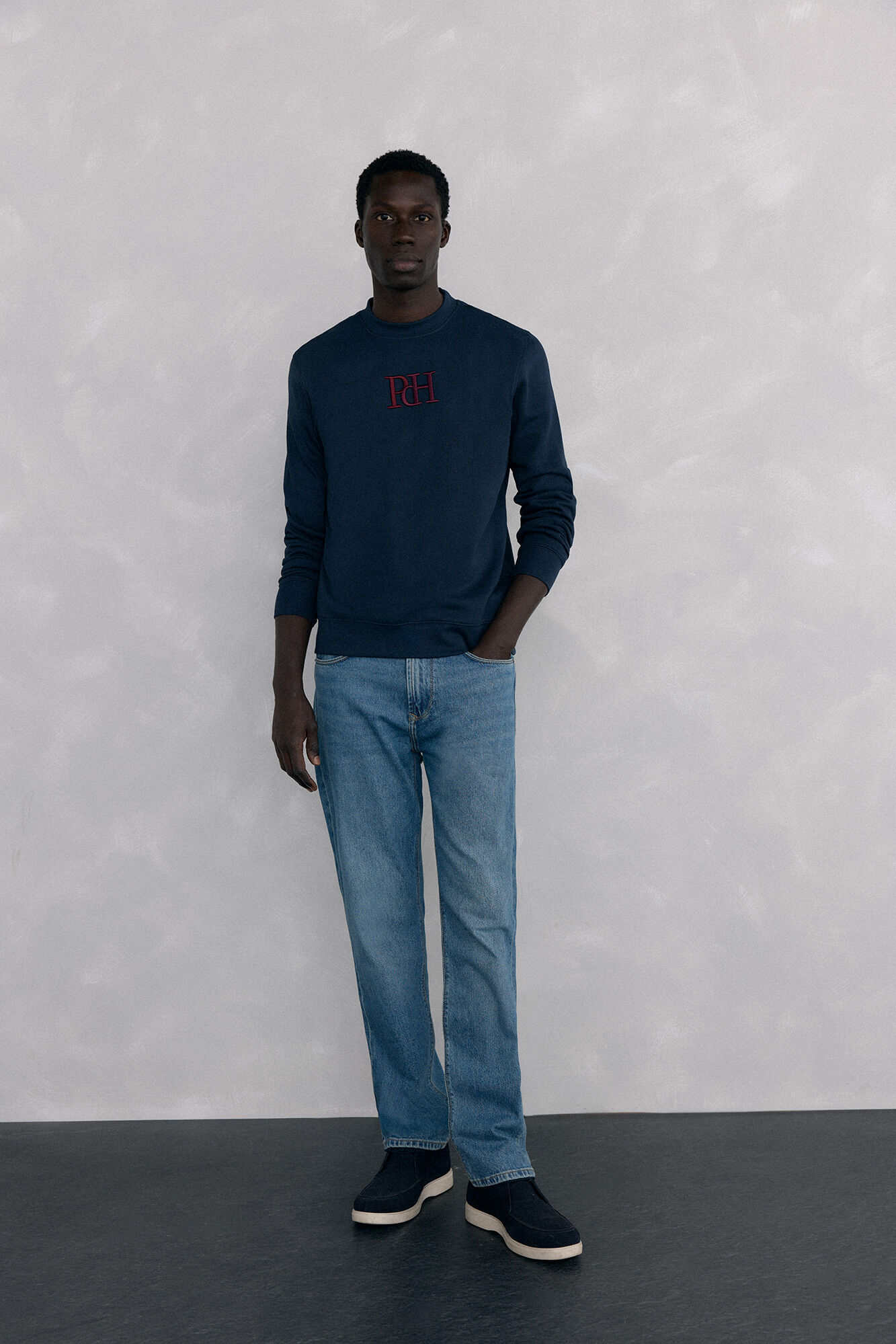 Pedro del Hierro Sweatshirt logo crew neck