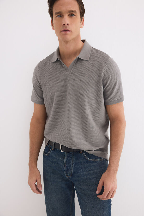 Pedro del Hierro Polo textura Gris