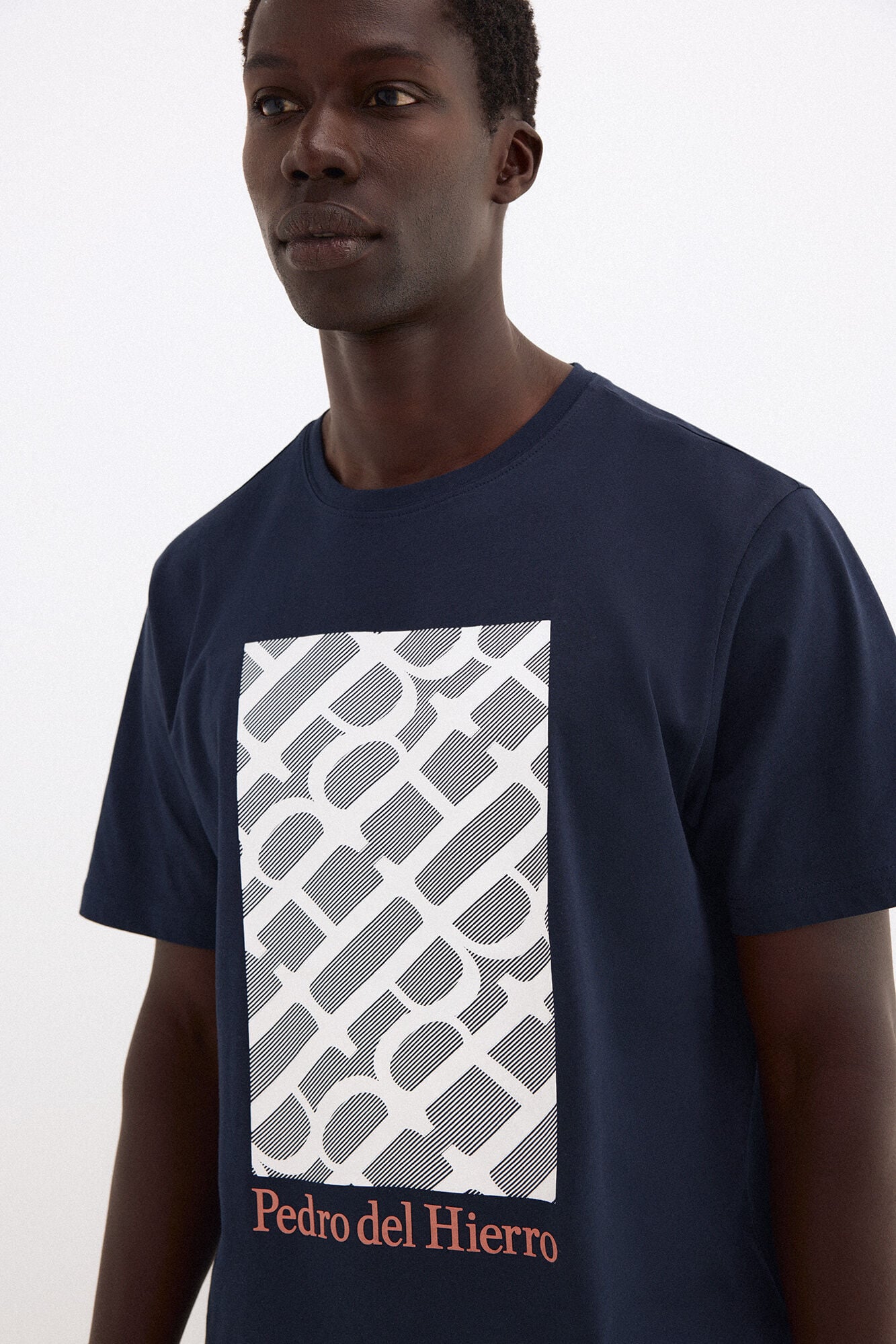 Pedro del Hierro Printed logo T-shirt