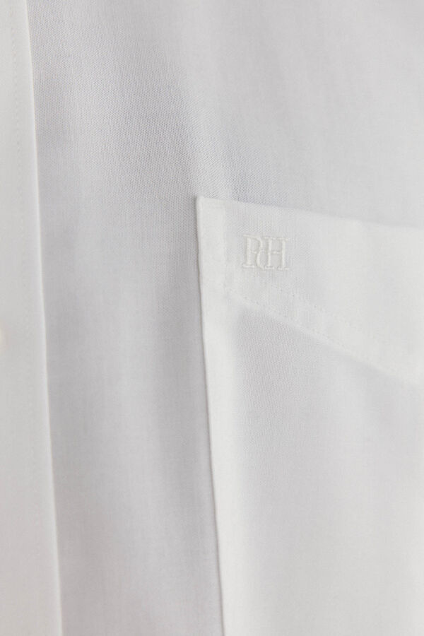 Pedro del Hierro Camisa de manga curta que não precisa passar Branco