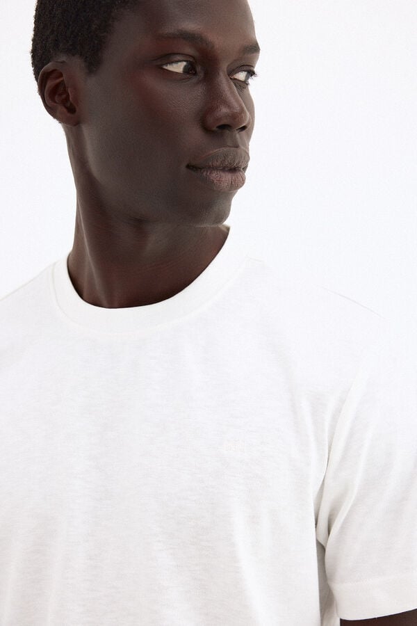 Pedro del Hierro Camiseta lisa Crudo