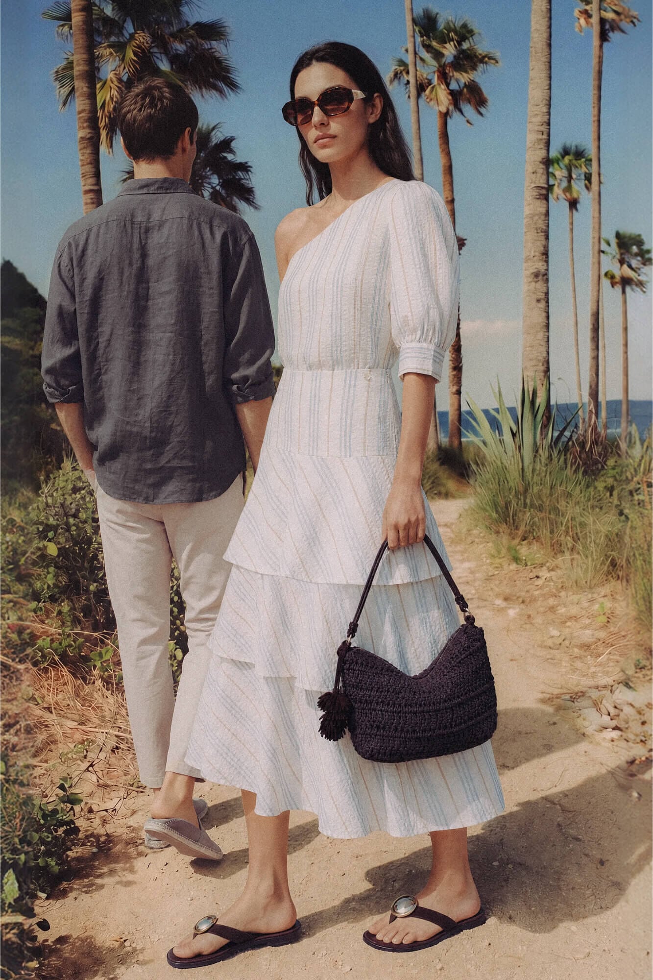 Pedro del Hierro Long tiered skirt