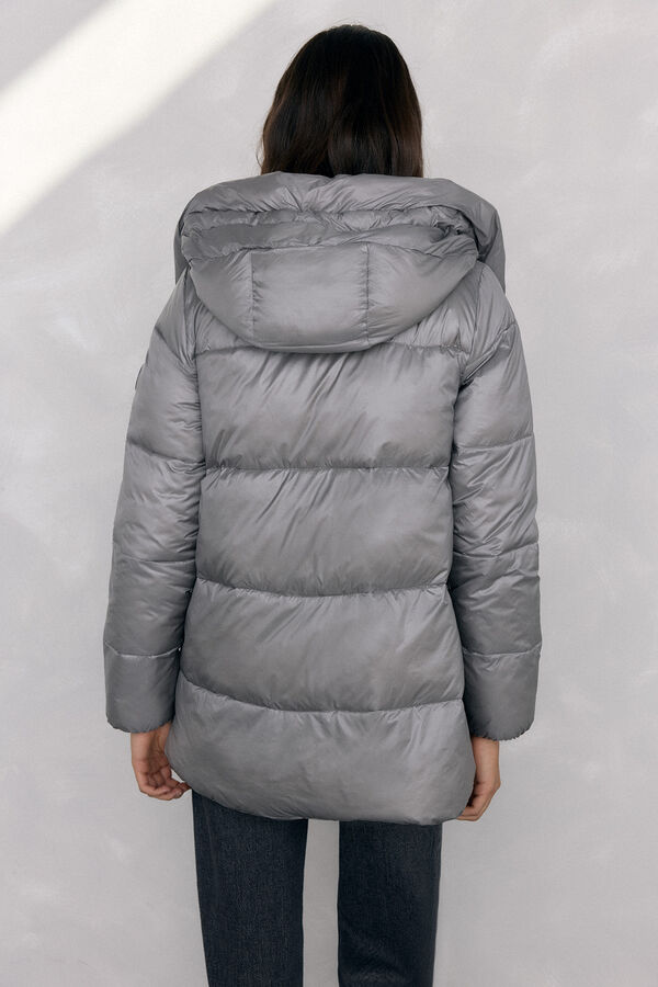 Pedro del Hierro Short hooded parka Grey