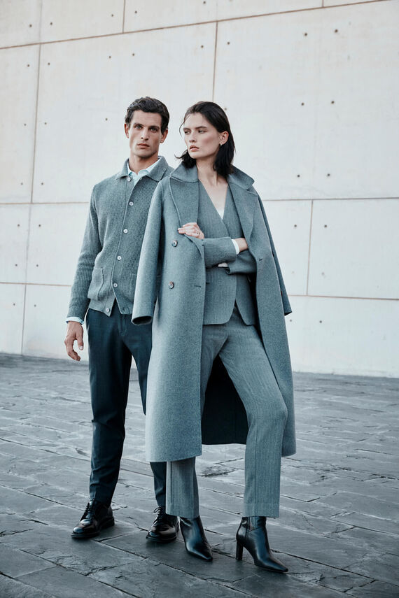 Abrigo doble faz tailoring