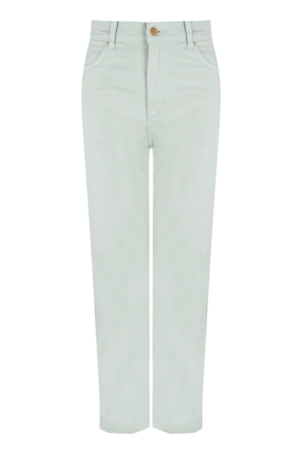 Pedro del Hierro Basic straight capri jeans Turquoise
