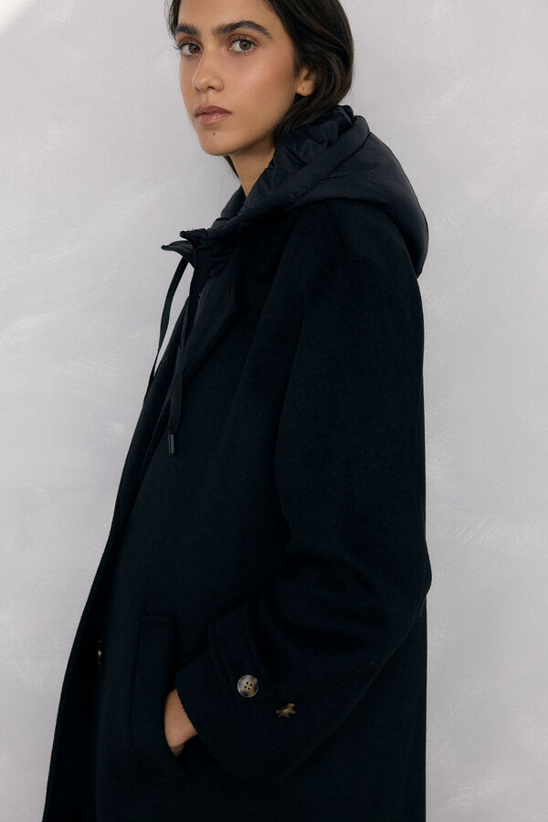 Pedro del Hierro Coat and inner gilet Black