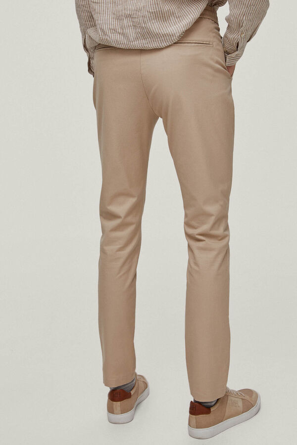 Pedro del Hierro Regular fit chinos with cord Beige