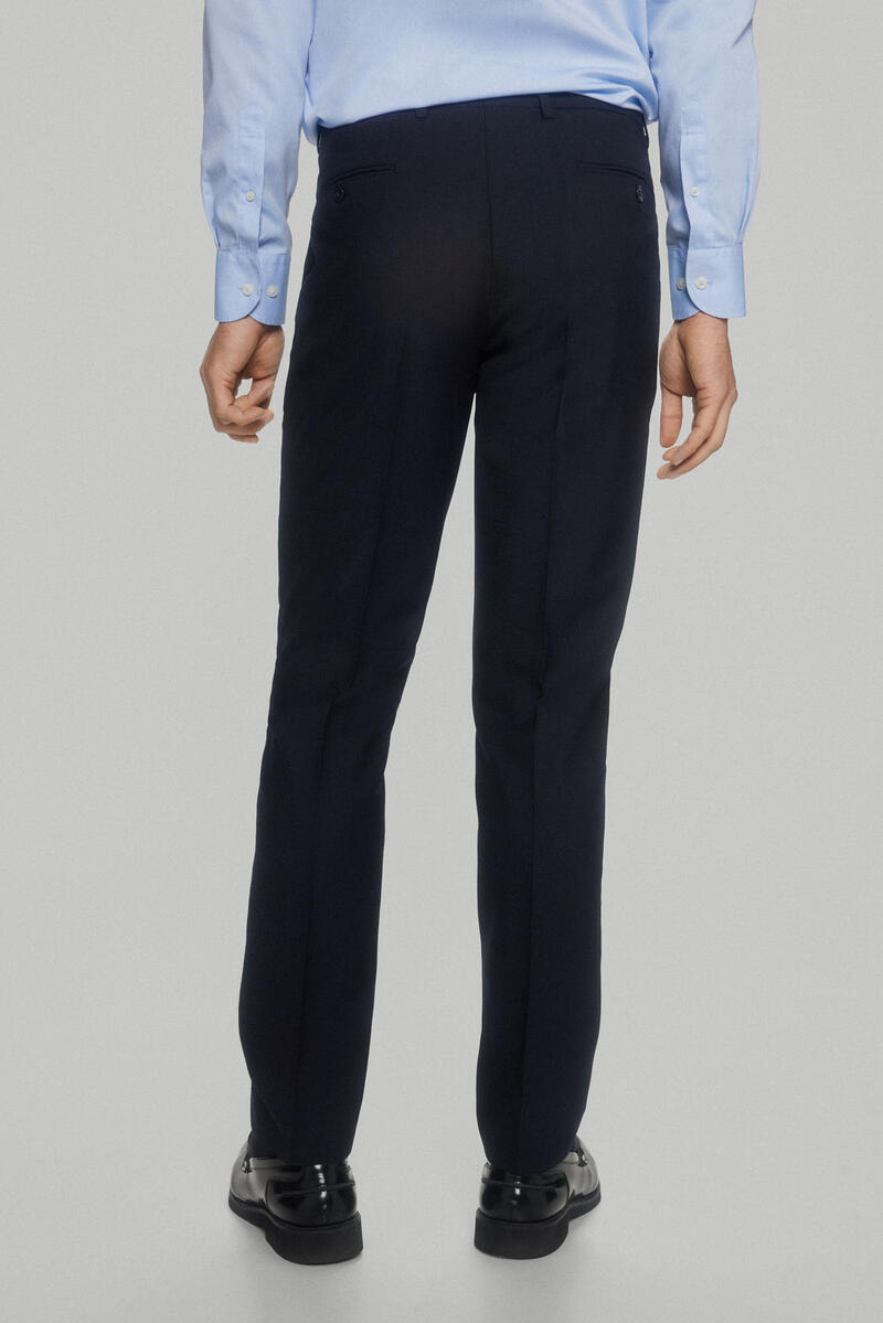 Pedro del Hierro Navy slim fit bi-stretch trousers Blue