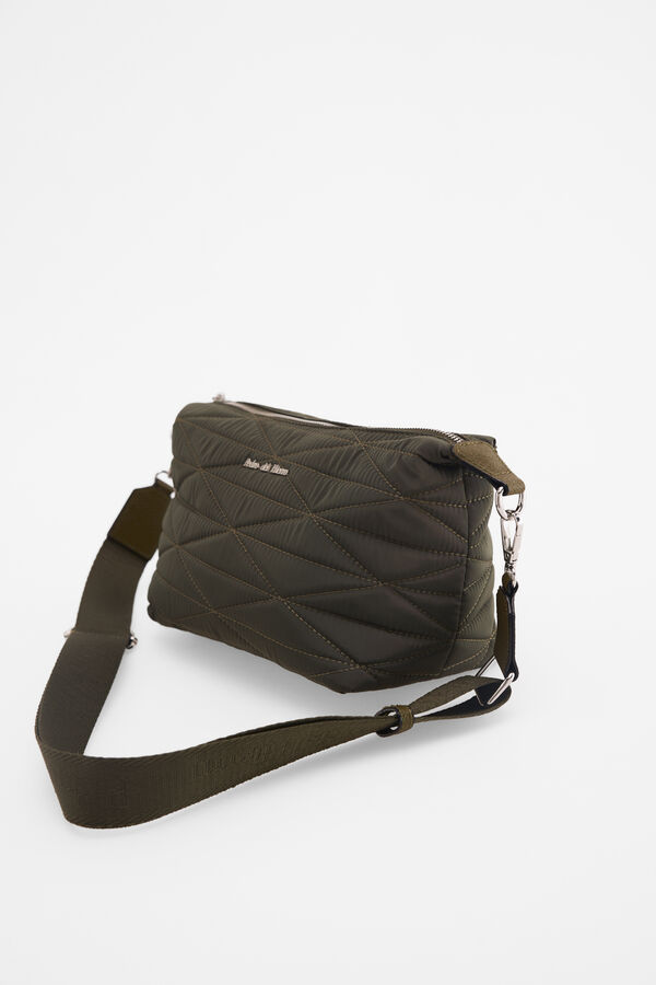 Pedro del Hierro Nylon puffer crossbody Green
