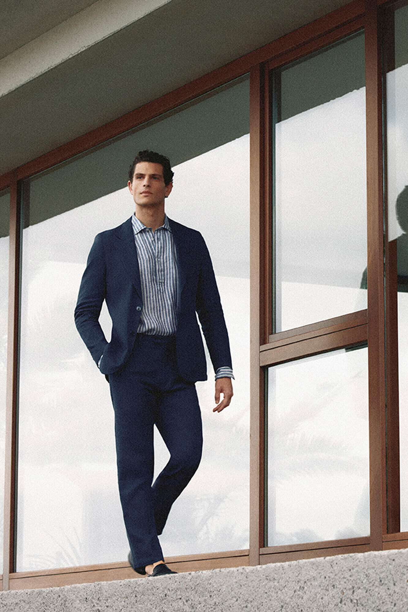 Pedro del Hierro Americana coordinada mezcla lino