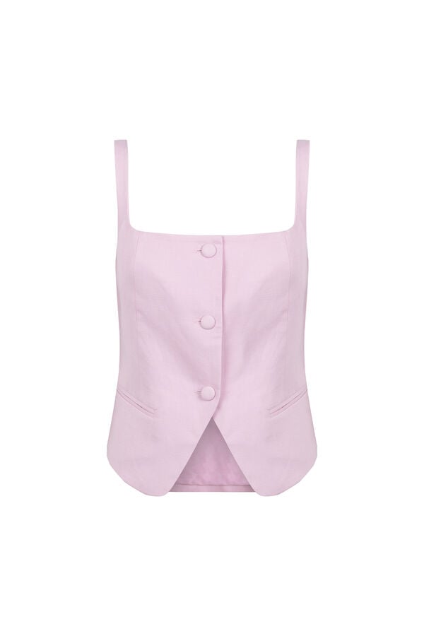 Pedro del Hierro Plain gilet Pink