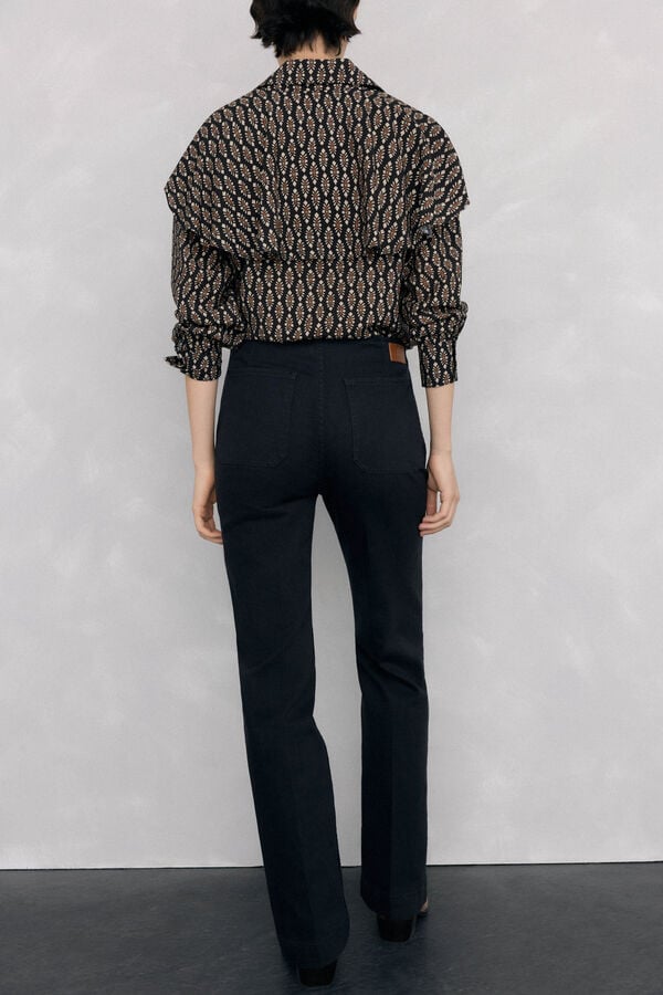 Pedro del Hierro Calça jeans larga Preto