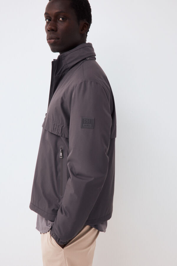 Pedro del Hierro Jacket with zip fastening lining Grey