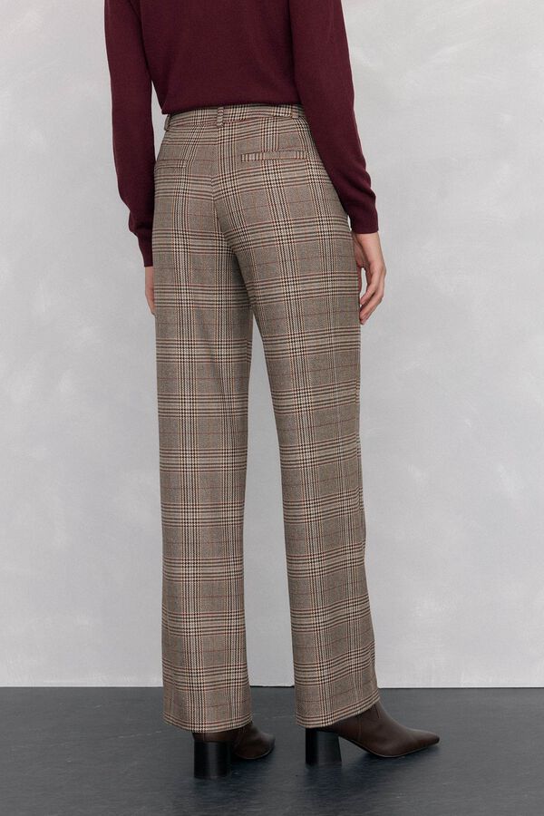 Pedro del Hierro Harrys checked pants Brown