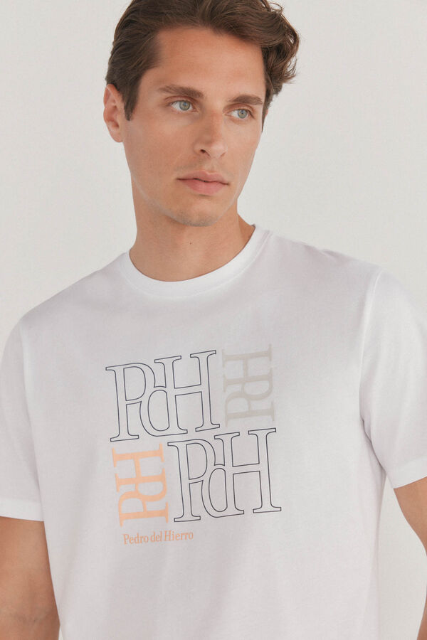 Pedro del Hierro Logo T-shirt White