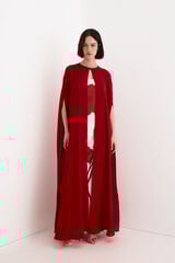 TFP by Tamara Falc&oacute; Georgette cape Red