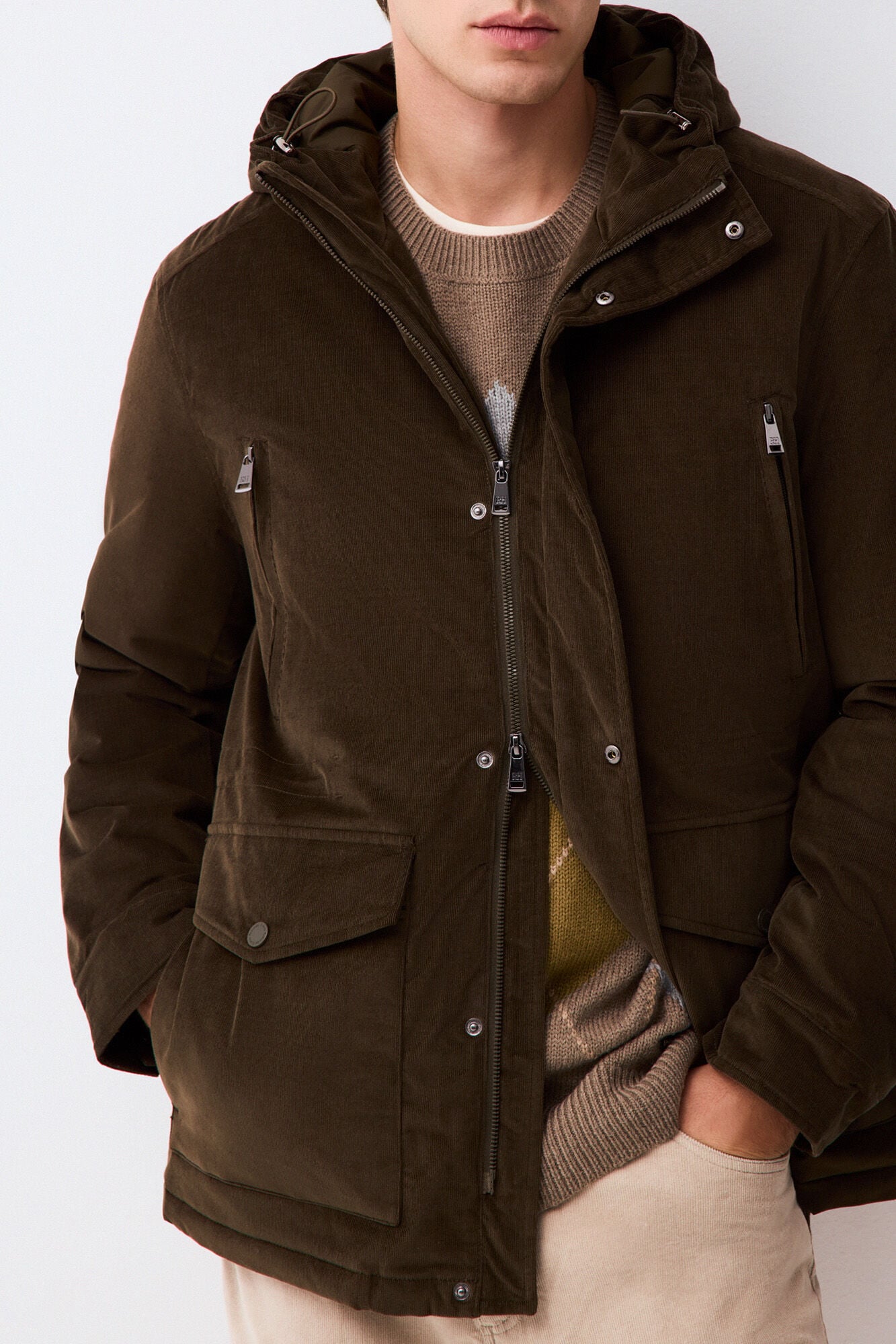 Pedro del Hierro Corduroy field jacket
