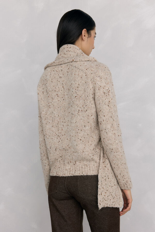 Pedro del Hierro Fantasy jumper scarf Ecru