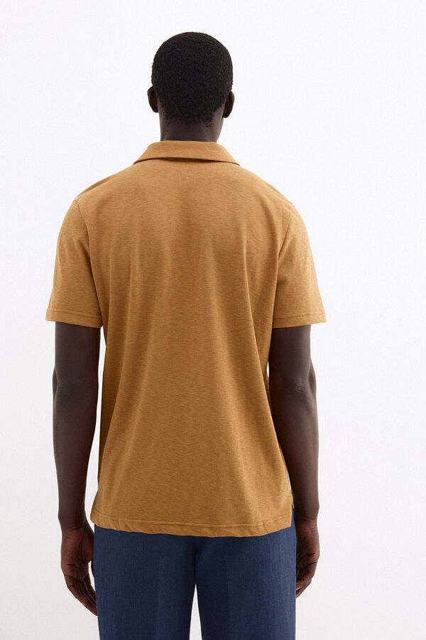 Pedro del Hierro Plain polo shirt Brown