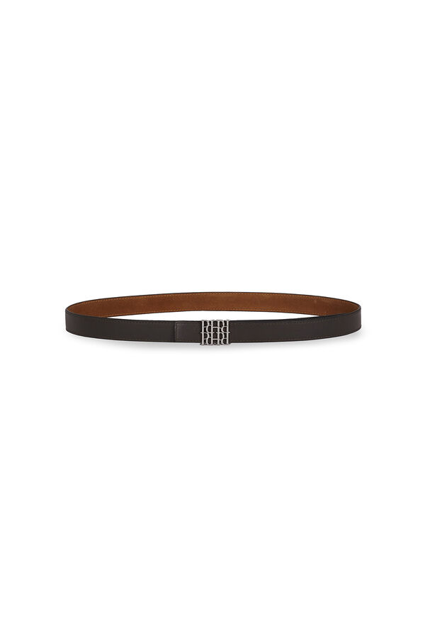 Pedro del Hierro Cintur&oacute;n cl&aacute;sico logo PdH Burdeos
