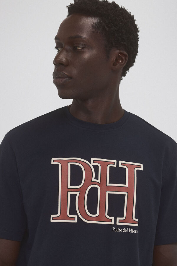 Pedro del Hierro Logo T-shirt Blue