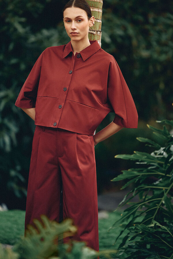 Pedro del Hierro Casaco de popelina Bordeaux