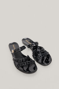 Pedro del Hierro Chain sandals Black