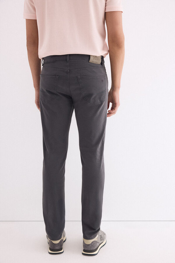 Pedro del Hierro Slim fit 5-pocket trousers Grey