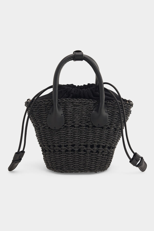 Pedro del Hierro Mini basket bag Black