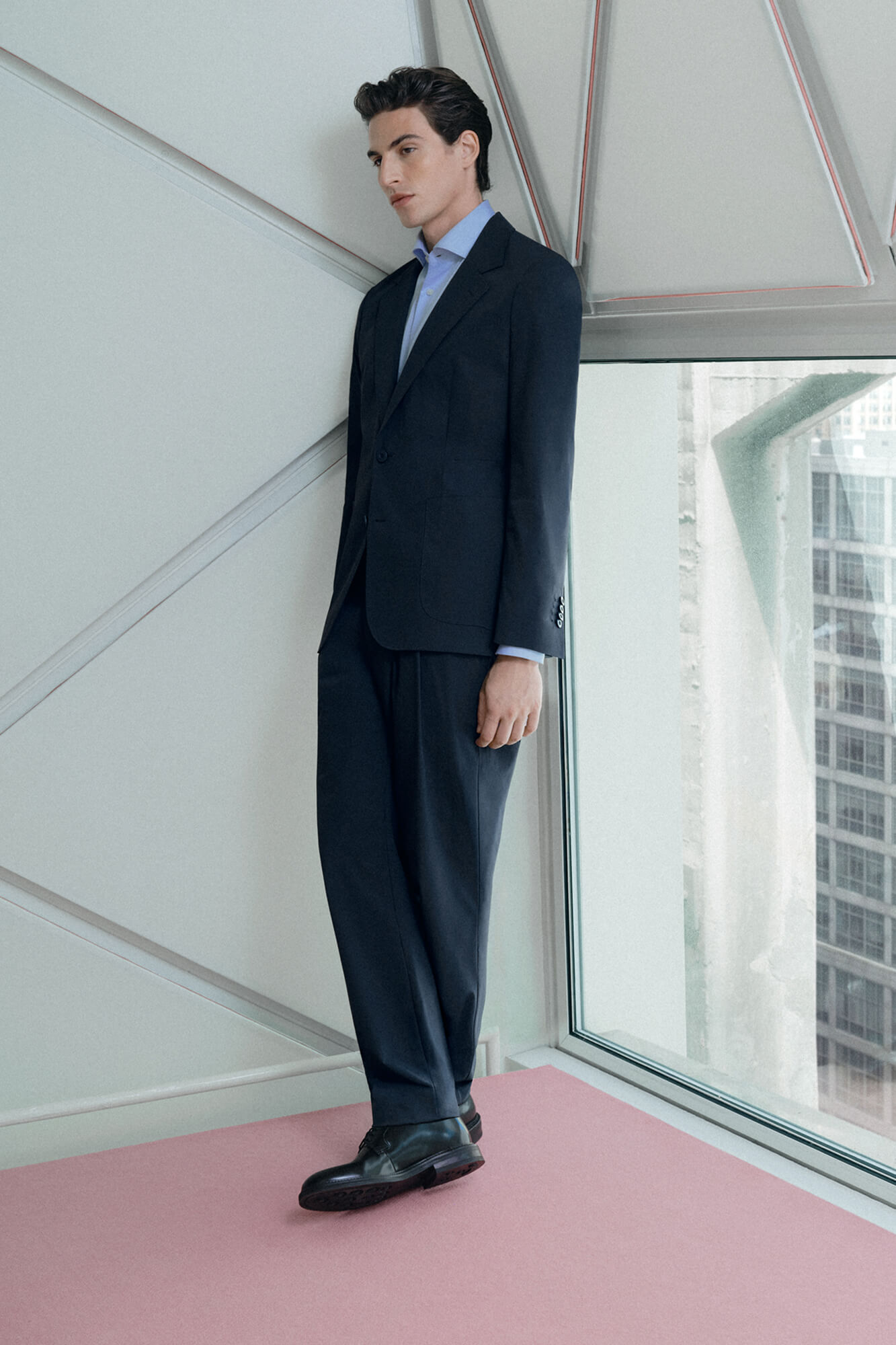 Pedro del Hierro Technical coordinated suit trousers
