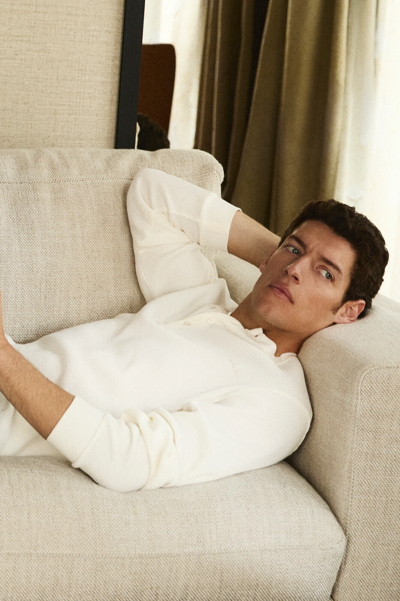 Pedro del Hierro Spanish cotton waffle T-shirt