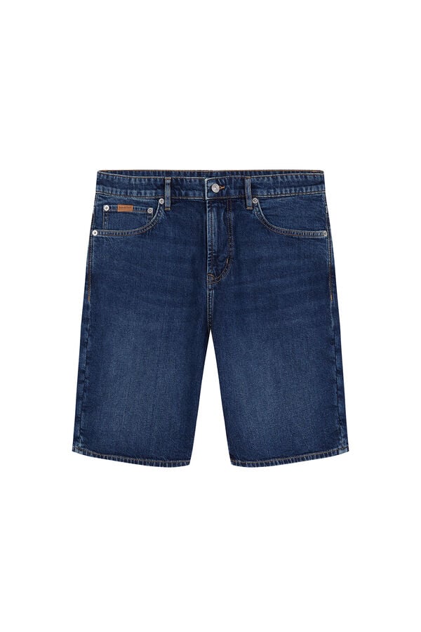 Pedro del Hierro Denim regular Bermuda shorts Blue