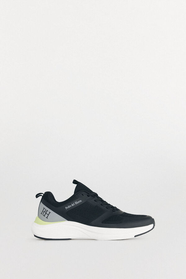 Pedro del Hierro Zapatilla textil cordones Negro