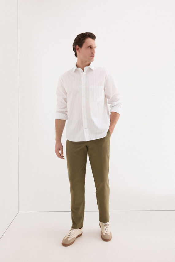 Camisa rayas popelín