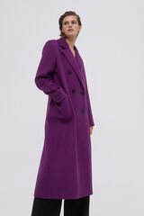 Pedro del Hierro Long cloth coat  Purple