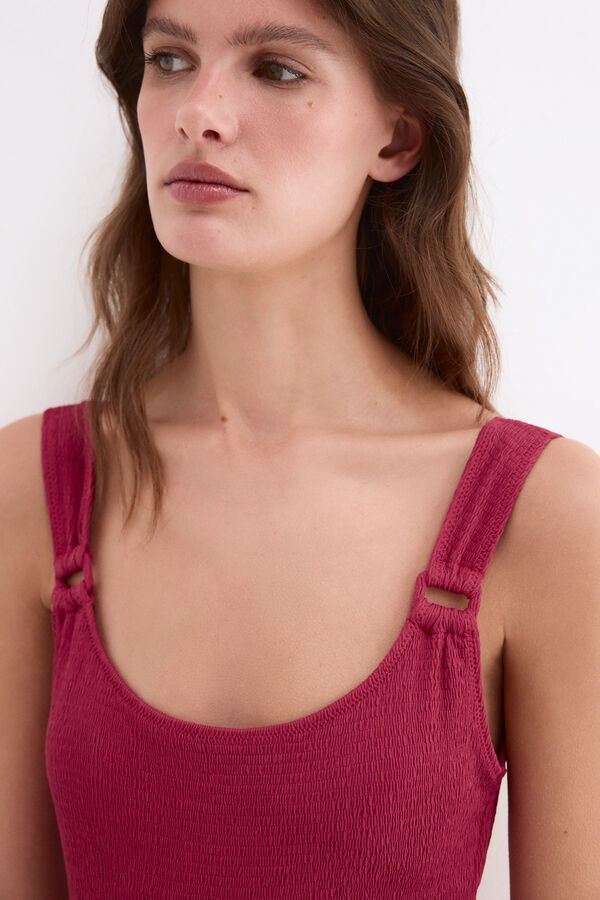 Pedro del Hierro Textured fabric swimwear Pink