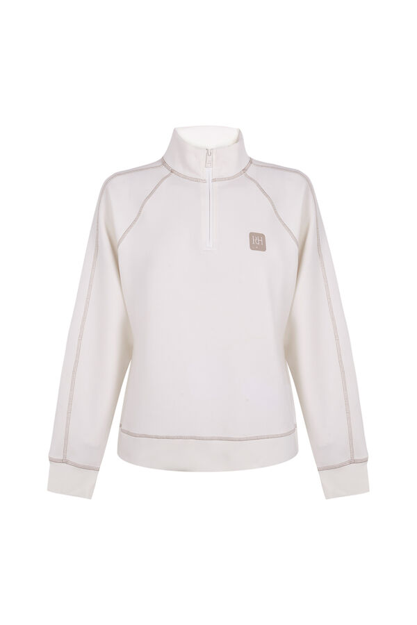 Pedro del Hierro Soft touch golf sweatshirt Ecru